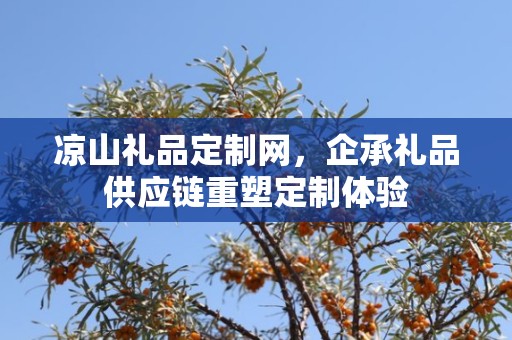 凉山礼品定制网，企承礼品供应链重塑定制体验