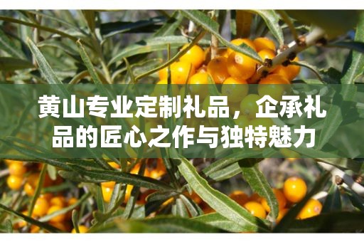 黄山专业定制礼品，企承礼品的匠心之作与独特魅力
