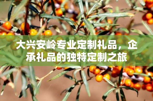 大兴安岭专业定制礼品，企承礼品的独特定制之旅