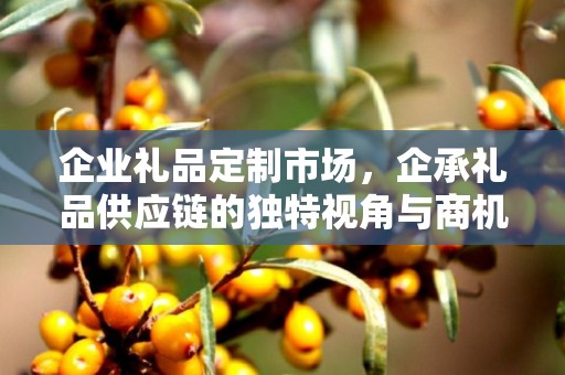 企业礼品定制市场，企承礼品供应链的独特视角与商机洞察