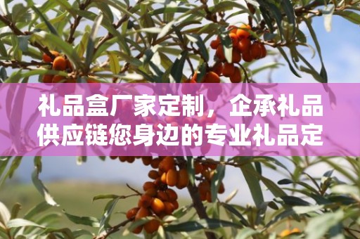 礼品盒厂家定制，企承礼品供应链您身边的专业礼品定制公司