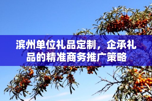 滨州单位礼品定制，企承礼品的精准商务推广策略