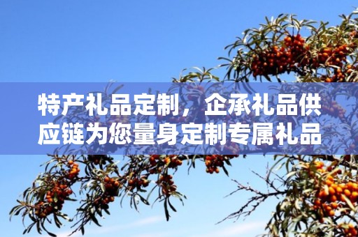 特产礼品定制，企承礼品供应链为您量身定制专属礼品